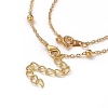 Ring Electroplate Glass Beads Necklaces Sets NJEW-JN02626-4