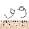 304 Stainless Steel Earring Finding STAS-L282-001P-3