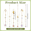 3Pcs Glass Suncatchers HJEW-OC00285-2