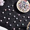 180Pcs Floral Printed Porcelain Beads PORC-LT0001-09-7