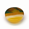 Dyed Natural Striped Agate/Banded Agate Cabochons G-R348-20mm-04-3