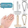 8Pcs 2 Colors Alloy Brooch Convert Pendant Hooks FIND-SC0019-07B-2