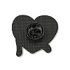 Cartoon Cat Shape Theme Black Alloy Brooches JEWB-A025-02B-2