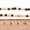 Natural Red Bloodstone and Yellow Jade Beads Strands G-Z116-A17-3mm-5