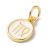 Real 18K Gold Plated Brass Enamel Charms KK-L216-001G-L02-2