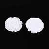 Flower Opaque Resin Cabochons CRES-T025-28C-02-2