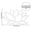 Iron Metal Lotus Wall Art Decor DJEW-WH0015-28-2