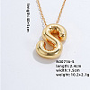 Stainless Steel Party Balloon Letter Pendant Cable Chain Necklaces for Women YF1942-19-1