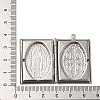 Tarnish Resistant 304 Stainless Steel Locket Pendants STAS-Q300-01A-P-3