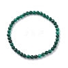 Natural Malachite Beaded Bracelets BJEW-JB06468-1