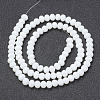 Opaque Solid Color Imitation Jade Glass Beads Strands EGLA-A044-P6mm-D01-2