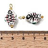 Handmade Porcelain Pendants PR-CBA0027-03G-04-3