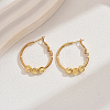 Stainless Steel Ball Hoop Earrings XK8123-3