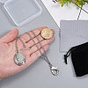Brass Clip Pocket Watch Chain HJEW-PH02443-3
