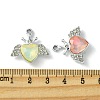 UV Plating Alloy Mixed Color Glass Rhinestone Pendants FIND-B039-08P-3