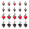 GOMAKERER 20Pcs 4 Styles Alloy Enamel Pendants ENAM-GO0001-02-1