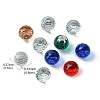 Faceted Round Glass Cabochons GGLA-YW001-13B-2