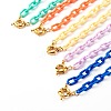ABS Plastic Cable Chain Necklaces NJEW-JN03478-1