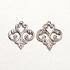 Tarnish Resistant 316 Surgical Stainless Steel Filigree Pendants X-STAS-K096-36P-2