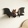 Halloween Wooden Bat Shelf for Crystals PW-WG8933D-01-2