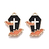 Halloween Theme Rack Plating Alloy Enamel Pendants ENAM-N056-357B-1