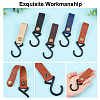 AHADEMAKER 10Pcs 5 Colors Leather Hook Hangers AJEW-GA0004-94-3