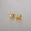 Round Ball Drawbench Brass Ear False Plugs for Women EJEW-G391-24D-G-1