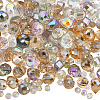 114Pcs Transparent Electroplate Glass Beads GLAA-PA0001-17A-1