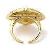 Rack Plating Brass Cuff Finger Rings for Women RJEW-C114-14A-G-3