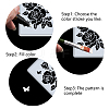 2Pcs 2 Styles PET Plastic Hollow Out Drawing Painting Stencils Templates DIY-WH0478-002-4
