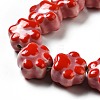 Handmade Printed Porcelain Beads X1-PORC-F005-02D-6