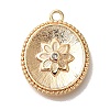 Brass Micro Pave Cubic Zirconia Pendants KK-U038-06G-1