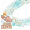 FIBLOOM 1 Strand Natural Flower Amazonite Beads Strands G-FI0001-03-3