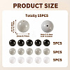 15Pcs 3 Colors Opaque Acrylic Beads SACR-TADJ0001-05A-3