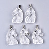 Carved Natural Quartz Crystal Pendants X-G-N0327-002M-1