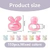 150Pcs Opaque Acrylic European Beads OACR-DC0001-64-2