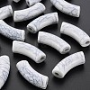 Opaque Crackle Acrylic Beads MACR-S372-001N-010-1