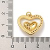 Rack Plating Brass Micro Pave Cubic Zirconia Pendants KK-C074-67G-3