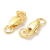 Rack Plating Brass Lobster Claw Clasps KK-F090-24G-02-2