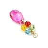 Gradient Color Glass Pendants PALLOY-JF03229-5