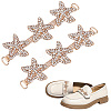  2Pcs Alloy Decorative Shoe Chain Belts FIND-PH0006-52-1