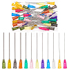 BENECREAT 48Pcs 12 Style Plastic Fluid Precision Blunt Needle Dispense Tips TOOL-BC0001-24-1
