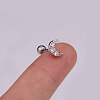 Brass Micro Pave Cubic Zirconia Stud Earring WG49FB9-05-1