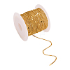 Soldered Brass Coated Iron Curb Chains CH-CJ0001-01A-G-5
