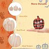 12Pcs 3 Style Halloween Theme Unfinished Wood Decorative Supplies DIY-OC0004-14-3
