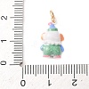 Brass Enamel Pendants KK-CBA05A5-01G-04-3