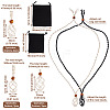 6Pcs Adjustable Braided Waxed Cord Macrame Pouch Necklace Making FIND-YS0001-10-2