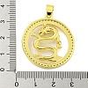 Brass Micro Pave Clear Cubic Zirconia Pendant KK-R159-16A-G-3