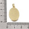 Brass Micro Pave Clear Cubic Zirconia Pendants KK-CBAA632-13G-3