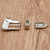 SUPERFINDINGS 3 Sets 3 Style Belt Alloy Buckle Sets FIND-FH0008-31-5
